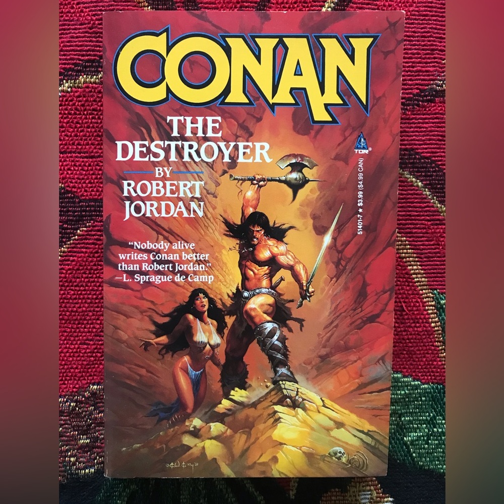 Conan the Destroyer by Robert Jordan 1984 First Edition Tor Books Paperback